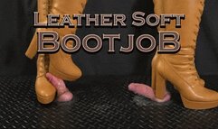 Leather Soft Bootjob in Brown Boots - (Close Version) - TamyStarly - Ball Stomp, Bootjob, Shoejob, Ballbusting, CBT, Trample, Trampling, High Heels, Crush, Crushing