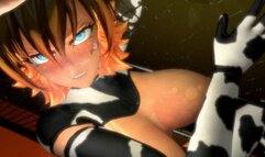 Anime Riding Girl Pounded Hard Against the Cage