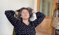 brushing natural hairs avi