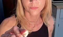 Throat and Uvula Mouth Display with Eating and Burping