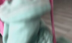 4K why you smell my panties? you want to be a woman haha