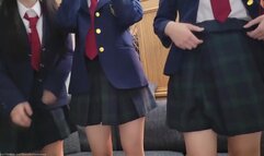 Three friends from school. 4P all creampie