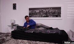 Angel Piaff is taken by a stud in a BDSM dungeon and he fucks her pussy out