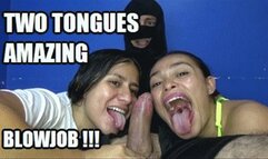 TONGUE FETISH BLOWJOB 240324B5 SARAI + CANDY TWO TONGUES IN ACTION LICKING AND SHARING COCK + FREE SHOW (LOWDEF SD MP4 VERSION)