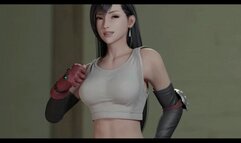 Tifa Lockhart brought to orgasm after a delicious blowjob