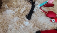 Brazilian SSBBW with a new toy sucking your giant pussy