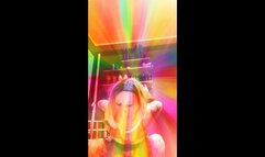 spit fettish mistress spitting over and over wearing red latex top and heels