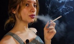 Absolutely POWER SMOKING a Cork Filtered 100 Ciggy, new record haha ;) Muaa xx