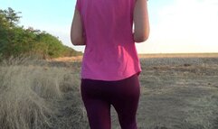 Run through the forest in leggings