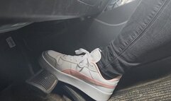 Driving in Pumas and Skinny Jeans