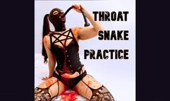 Training my Throat with a Vinyl Snake