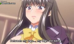 Sensual nylons girl gets cumshot