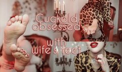 Cuckold husband obsessed with hot wife's feet - foot fetish
