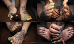 Toxic Feet Footjob Handjob