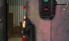 Borderlands Gaige gets her asshole destroyed by robot