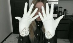 New video white leather gloves MP4 HD 720p