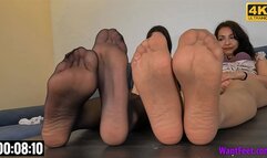 Women In Black Stockings - 4K MP4