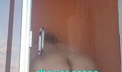 SBBW latina showers and dries off jiggly rolls