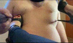Nipple Test with High Heels