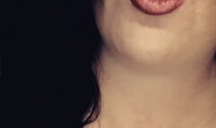 Enjoying her dark tobacco