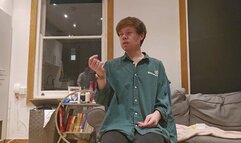 Diapered Brat Spanked Over The Knee