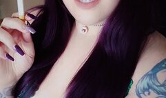 Manipulative Curvy Goddess Teases while Smoking