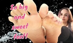 55 BIG x WRINKLED FHD ( foot fetish, foot virgin, upclose, worship, soles, wrinkled, wiggling, spreading, foot play, cleavage, rubbing, goddess, queen, barefoot, long toes)