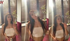 Two cigarettes to smoke the room