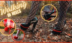 WALKING AND DANGLING IN HIGH HEELS - LOWER BODY
