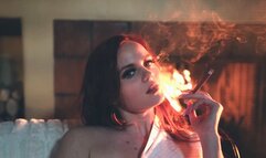 Nicole Kae - My Vices - Solo Female - Redhead - Drinking - Smoking