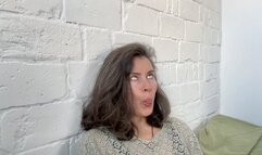 girl with silly faces avi