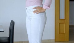 Tight office clothes and lunch ASMR