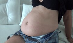 inflate their cheeks and stomach 5BIn