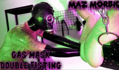 Gas Mask Double Anal Fisting 4K ft Mistress Lady Valeska Maz Morbid @mazmorbidfetish #fisting