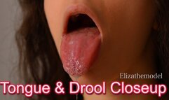 Tongue and Drool Closeup