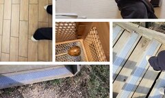 ASMR Out Of State RAIN Maker grab plus Pub Pee and Asmr Outdoors Wood Steps