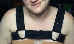 Dildo, hitachi vibrator, and tongue toy