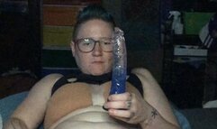 Dildo, Hitachi vibrator, and a tongue toy