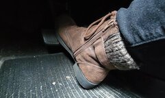 Afternoon Drive in Brown Boots