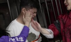 Faceslpping and Ballbusting of Japan Bad Girls