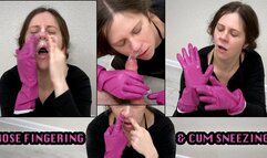 Nose Fingering in Gloves and Cum Sneezing: My Weird Post-Cum Nose Fetish, POV