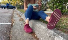 Lurking Creepy Feet Sniffer Stalks Painful Pleasure