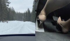 Driving in Louboutin Kate's