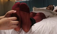 Chinese teacher was tickled after making up lessons