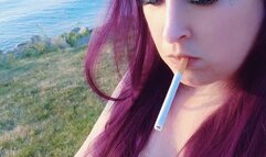 Morning Smoke - POV: NPC Hand Held Human Ashtray Used by Gorgeous Goddess