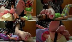 Dominant Dream: Little slaves under My toes