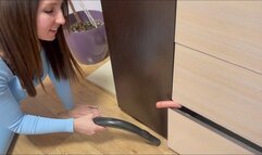 Housekeeper removes edible dicks