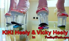 The crushing Bunnies! - Episode 2 - starring: KiKi Heely & Vicky Heely - Full Feature! - HD - High Heels Nylons Lingerie Ultra long Toe Nails Wiggling Spreading Bouncing Crushing UNDERGLASS Handjob Blowjob JOI Titty Fuck HUGE Facial Cumshot - 720p - MP4