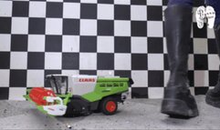 Working Harvester under cruel Boots floor view