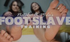 Natalie & Mila's Foot Slave Training